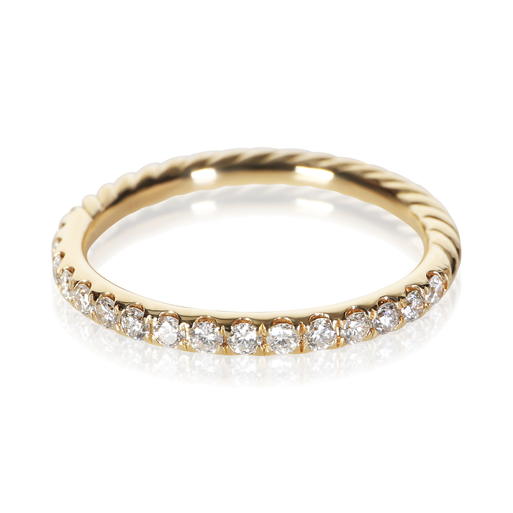 David Yurman Yellow Gold Diamond Eden Band